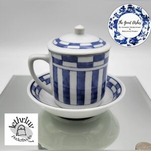 Williams-Sonoma IDG Blue and White Ceramic Tea Set